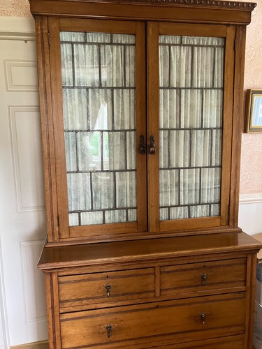 Oak bookcase with - oak,