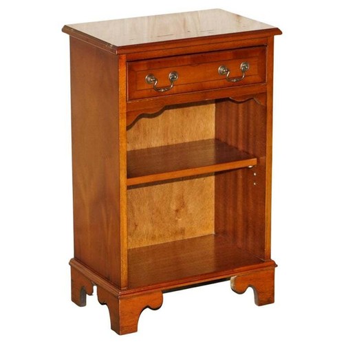 Vintage yew wood side end - vintage,