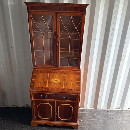 Vintage yew wood bureau