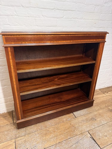 Inlaid mahogany bookcase - inlaid,