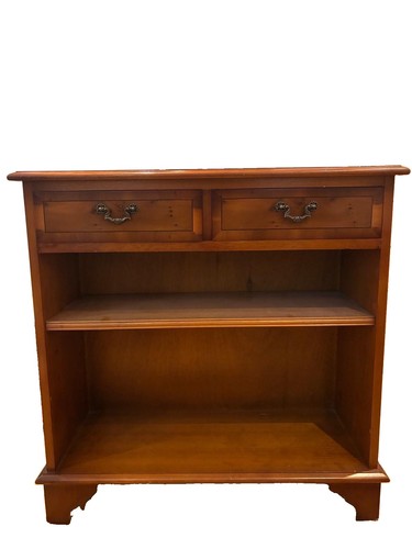 Yew wood freestanding bookcase - yew,