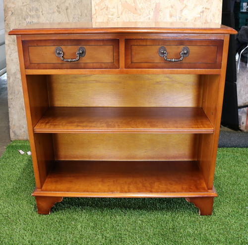 Yew wood floor display cabinet - floor,