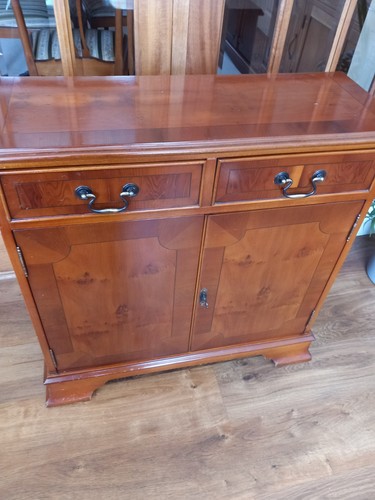 Bookcase with doors yew - bookcase,